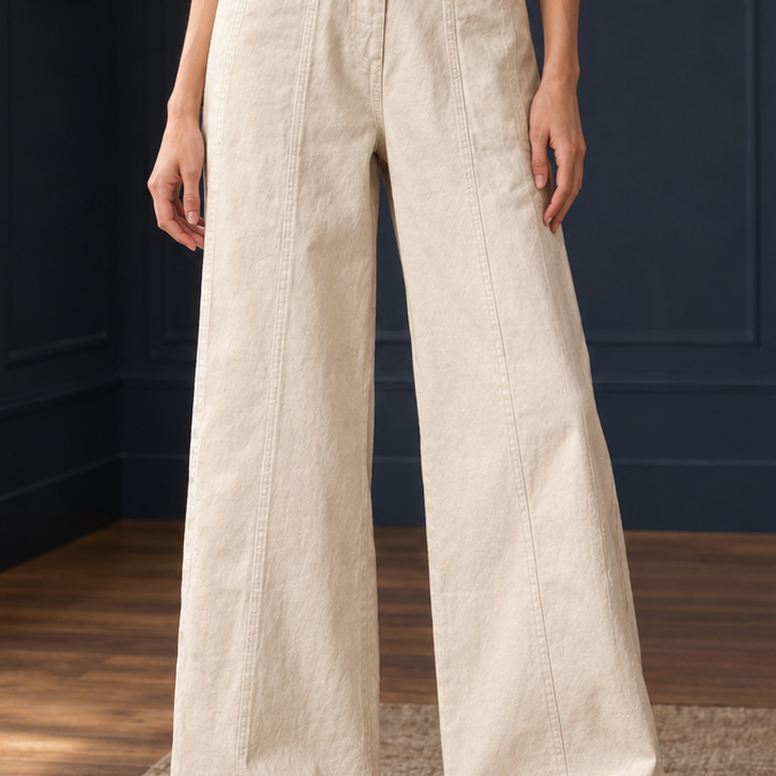 Amandine-Belle Wide-Leg Jeans - Lead Product Detail