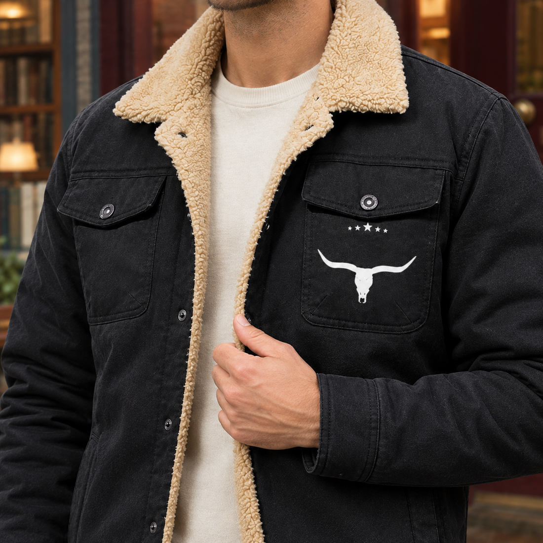 Vidal Fleece-Lined Jacket - Lead Product Detail
