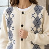 Hesper-Hope Argyle Cardigan - Lead Product Detail