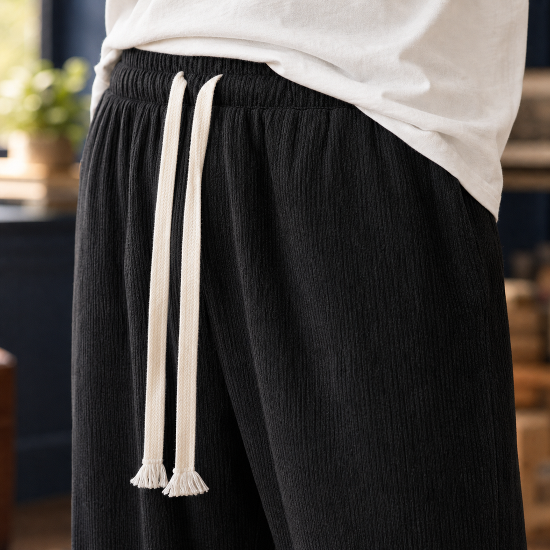 Hugh Relaxed Pants - Lead Product Detail