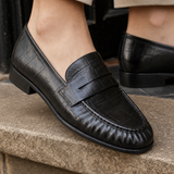 Montalto Pleated Loafers - Lead Product Detail