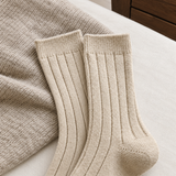 Alina-Marie Ribbed Cashmere Socks - Lead Product Detail