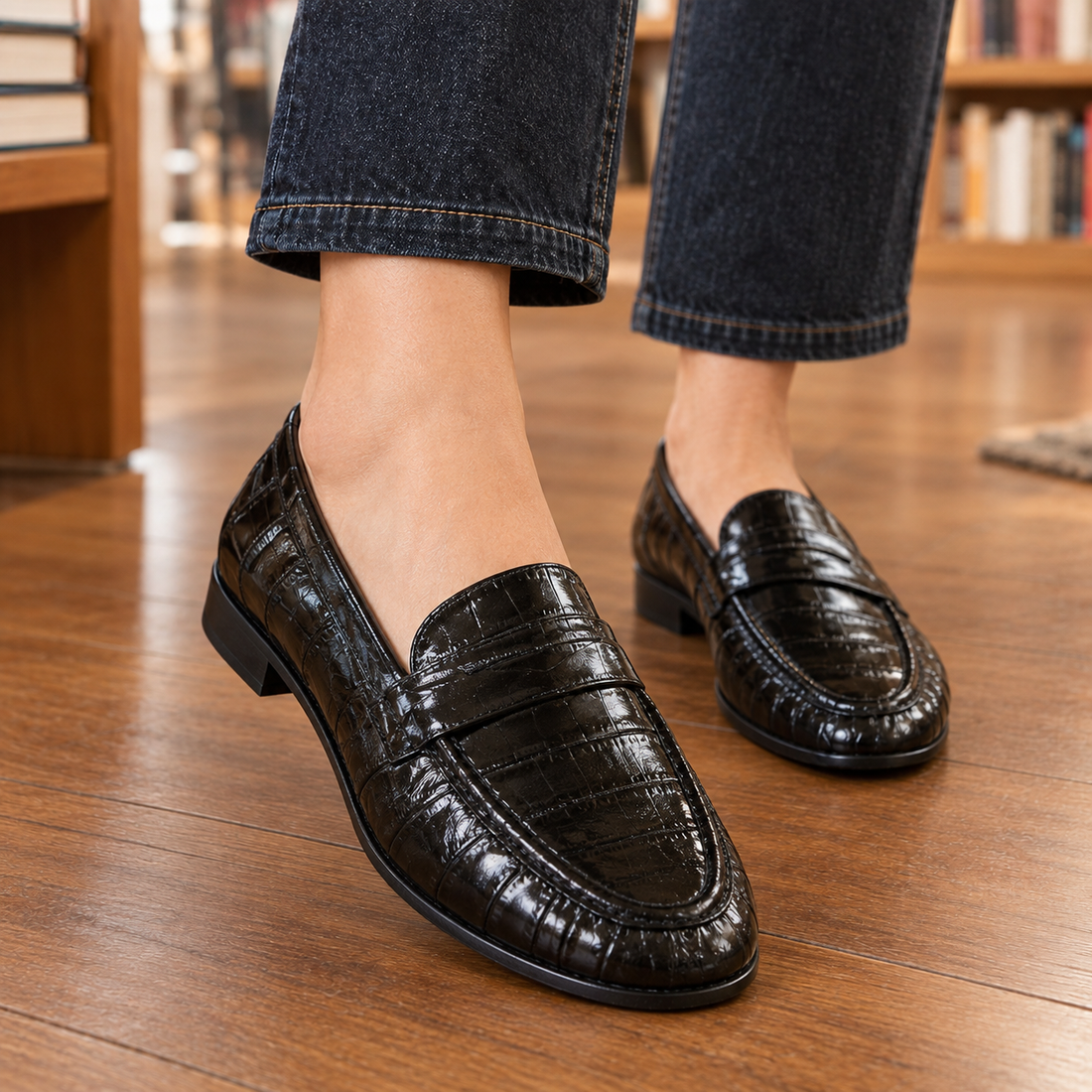 Ridolfi Croc Loafers - Lead Product Detail