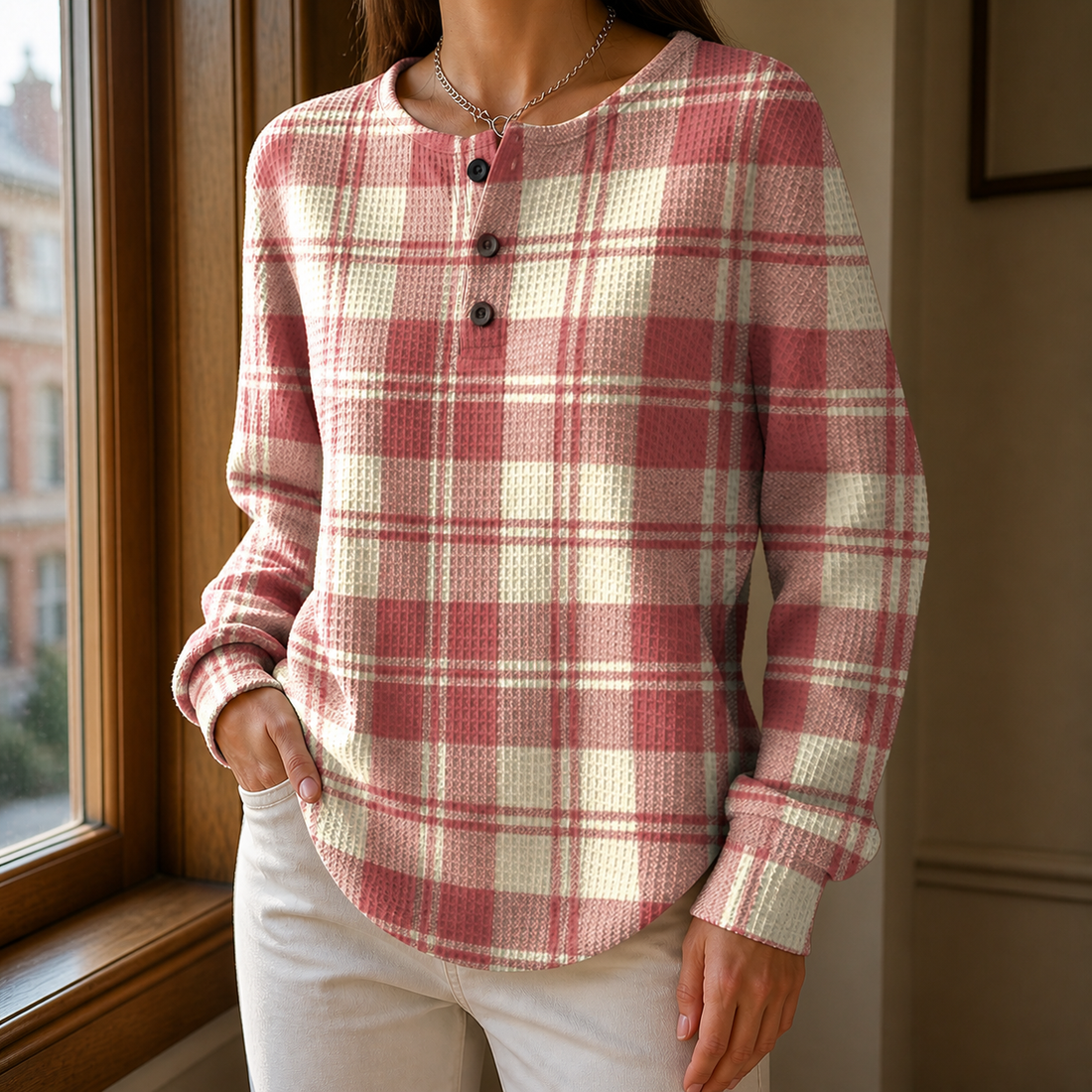 Esme-Jade Check Sweater - Lead Product Detail
