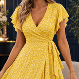 Carina-Jade Floral Wrap Dress - Lead Product Detail