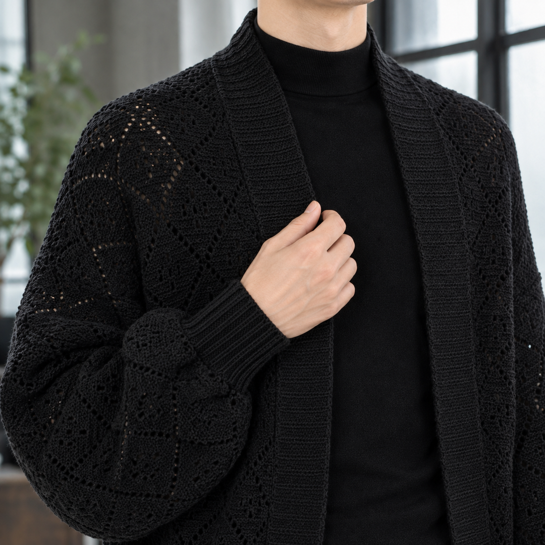 Erasmus Pointelle Cardigan - Lead Product Detail