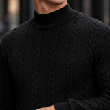 Tobias Cable Knit Sweater - Lead Product Detail