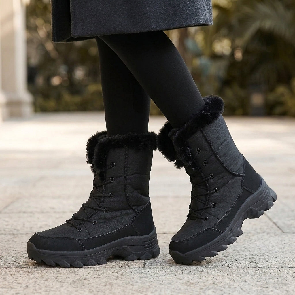 Capri Lace-Up Boots - Lead Alternate View