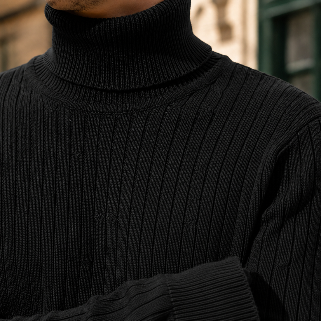 Valentin Turtleneck Sweater - Lead Product Detail