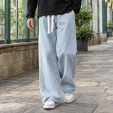 Solomon-Flynn Wide Leg Jeans - Light Blue