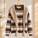 Aline-Eve Layered Knit Set - Coffee