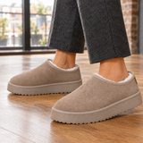 Massimo-Firenze Suede Slippers - Antelope Brown
