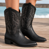 Reggiani Embroidered Cowboy Boots - Lead Product Detail