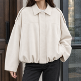 Morgan Suede Jacket - Off White