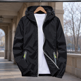 Odilon-Grey Reflective Zip Jacket - Reflective Black