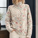 Thea Floral Sweater - Ivory Botanical