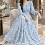 Joanna-Kate Smocked Maxi Dress - Light Blue