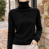 Zelie-Mae Roll Neck Sweater - Black