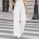 Eleanora Straight Leg Pants - White