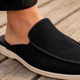 Bologna Suede Mule Loafers - Lead Product Detail