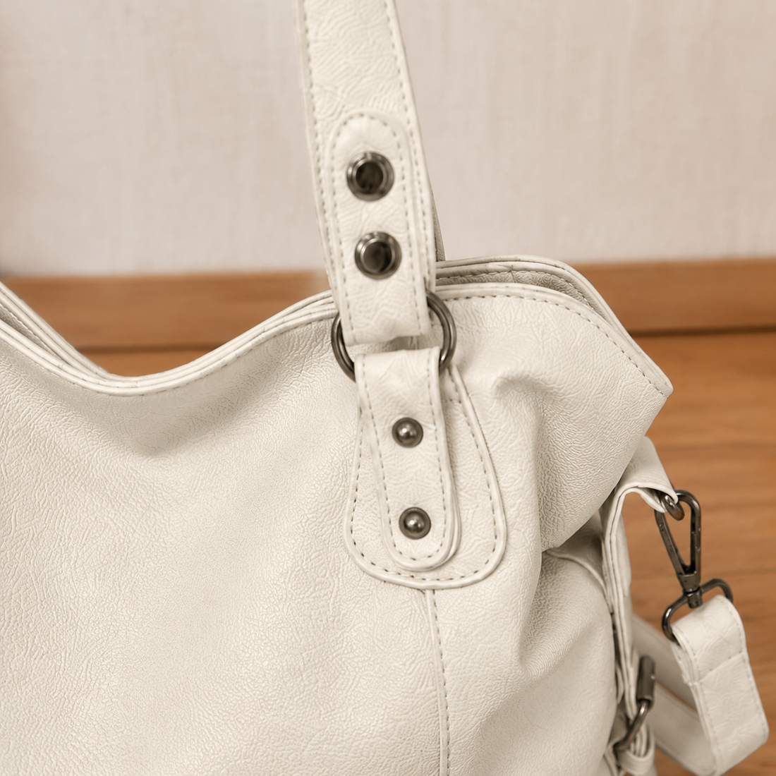 Altieri Studded Hobo Bag - Lead Product Detail