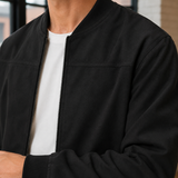 Conrad Suede-Look Jacket - Lead Product Detail