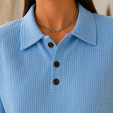 Nerissa Waffle Polo - Lead Product Detail