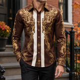 Colm Embroidered Shirt - Brown
