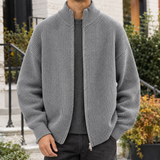 Alistair Zip Sweater - Gray