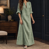 Manon Striped Maxi Dress - Green