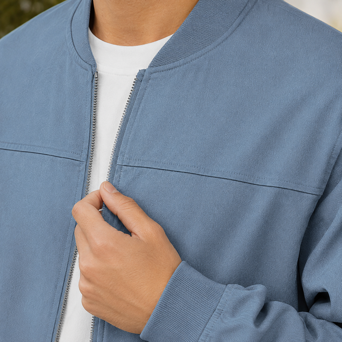 Henry Bomber Jacket - Lead Product Detail