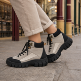 Olivieri Chunky Hiking Boots - Black And Gray