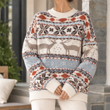Serena-Hope Festive Sweater - Beige