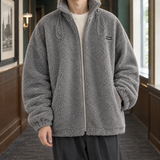 Edric Funnel Neck Jacket - Gray