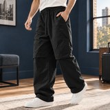 Rhys Relaxed Cargo Pants - Black