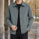 Alaric-James Snap Jacket - Gray Green