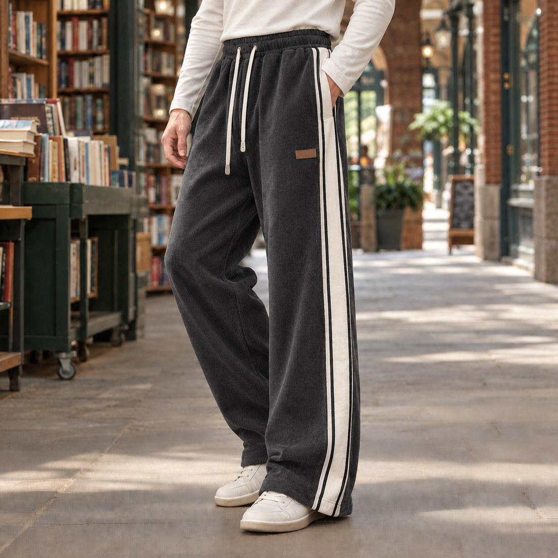 Warrick Straight Leg Pants - Gray