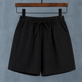 Hermione Wide-Leg Shorts - Black