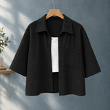 Karen-Rae Textured Shirt - Black