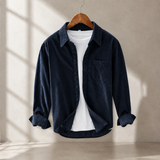 Vincent Corduroy Shirt - Dark Blue