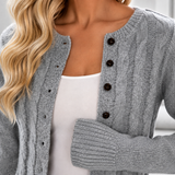 April Cable Knit Sweater - Lead Product Detail