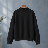 Philippa-Belle Mock Neck Sweatshirt - Black