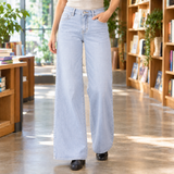 Sarah-Marie Wide Leg Jeans - Light Blue