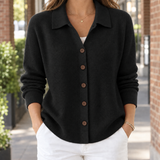 Iolanthe Collared Cardigan - Black