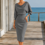 Nadia Bodycon Dress - Gray