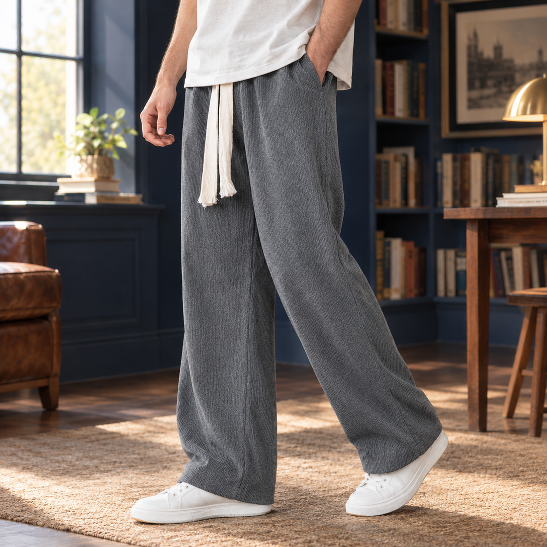 Hugh Relaxed Pants - Gray