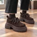 Tornabuoni Platform Derby Shoes - Coffee