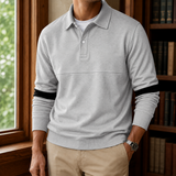 Sebastian Collared Sweatshirt - Light Gray