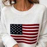 Elena Flag Sweater - Lead Product Detail
