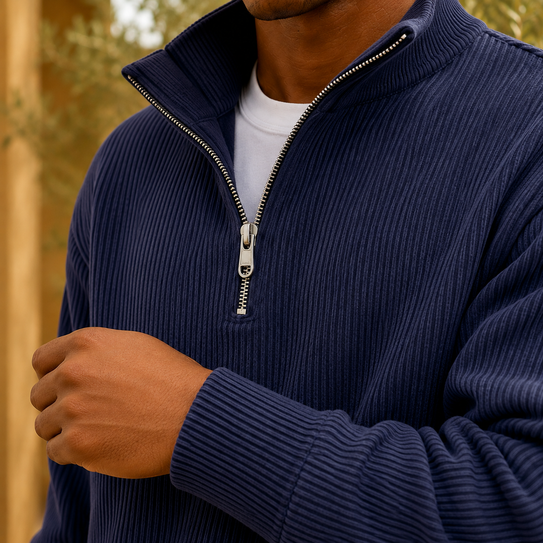 Ulric Ribbed Jacket - Lead Product Detail